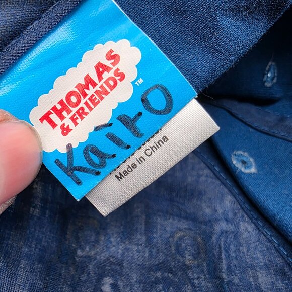 Thomas & Friends Plaid Kids Adjustable Hat Blue Red Embroidered Train Cute - Picture 6 of 10